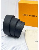 LOUIS VUITTON TAURILLON LEATHER REVERSIBLE BELT SIZE 85/34 - FULL SET-