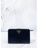 PRADA BLACK SAFFIANO LEATHER SMALL WALLET