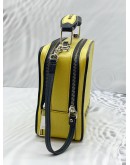 MARC JACOBS HAMMERED LEATHER 23 THE BOX YELLOW CROSSBODY BAG