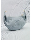 2023 MICROCHIP LOUIS VUITTON OVER THE MOON BLUE GLACIER BUBBLEGRAM CALFSKIN LEATHER HOBO BAG