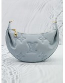 2023 MICROCHIP LOUIS VUITTON OVER THE MOON BLUE GLACIER BUBBLEGRAM CALFSKIN LEATHER HOBO BAG