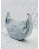 2023 MICROCHIP LOUIS VUITTON OVER THE MOON BLUE GLACIER BUBBLEGRAM CALFSKIN LEATHER HOBO BAG