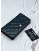 CHANEL CAVIAR LEATHER LONG WALLET GHW -FULL SET-