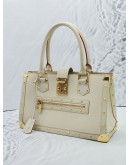 LOUIS VUITTON SUHALI LE FABULEUX WHITE HANDLE BAG