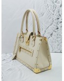 LOUIS VUITTON SUHALI LE FABULEUX WHITE HANDLE BAG