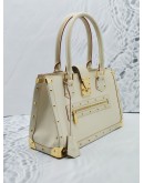 LOUIS VUITTON SUHALI LE FABULEUX WHITE HANDLE BAG