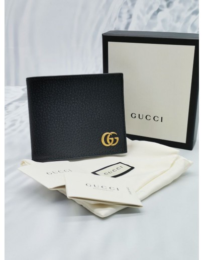 (BRAND NEW) GUCCI MARMONT BI-FOLD CALFSKIN LEATHER WALLET -FULL SET-