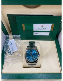 (BRAND NEW) ROLEX OYSTER PERPETUAL MILGAUSS REF 116400GV BLUE DIAL GREEN GLASS 40MM AUTOMATIC YEAR 2019 WATCH -FULL SET-