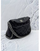 CHANEL CHAIN AROUND HOBO AGED LAMBSKIN LEATHER SHOULDER BAG YEAR 2011