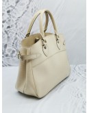 LOUIS VUITTON VINTAGE MEDIUM PASSY WHITE LEATHER BAG