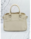 LOUIS VUITTON VINTAGE MEDIUM PASSY WHITE LEATHER BAG