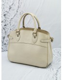 LOUIS VUITTON VINTAGE MEDIUM PASSY WHITE LEATHER BAG