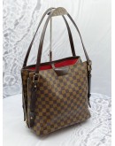 LOUIS VUITTON CABAS RAVINGTON DAMIER EBENE CANVAS SHOULDER TOTE BAG -FULL SET-