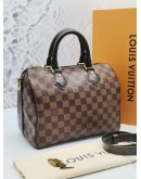 LOUIS VUITTON SPEEDY BANDOULIERE 25 MONOGRAM CANVAS WITH ADJUSTABLE STRAP-FULL SET-