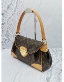 LOUIS VUITTON BEVERLY MM MONOGRAM CANVAS GOLD HARDWARE SHOULDER BAG