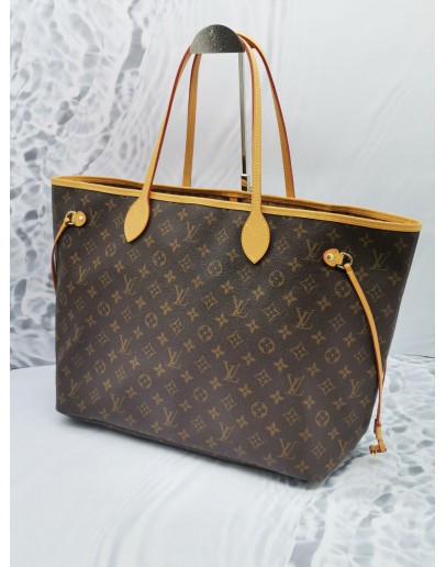 LOUIS VUITTON NEVERFULL GM TOTE BAG IN MONOGRAM COATED CANVAS