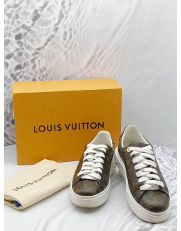 LOUIS VUITTON MONOGRAM CANVAS TIME OUT SNEAKERS 37
