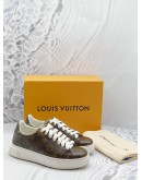 LOUIS VUITTON MONOGRAM CANVAS TIME OUT SNEAKERS 37