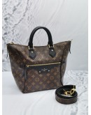 LOUIS VUITTON M44057 NOIR MONOGRAM CANVAS & LEATHER TOURNELLE PM HANDLE BAG