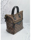 LOUIS VUITTON M44057 NOIR MONOGRAM CANVAS & LEATHER TOURNELLE PM HANDLE BAG