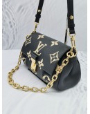 2022 LOUIS VUITTON BI-COLOR MONOGRAM EMPREINTE LEATHER FAVORITE CHAIN & ADJUSTABLE STRAP BAG -FULL SET-