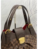 LOUIS VUITTON BROWN DAMIER EBENE CANVAS SISTINA GM SIZE SHOULDER BAG 