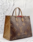 LOUIS VUITTON ON THE GO MONOGRAM REVERSE CANVAS GM BAG