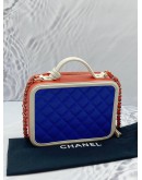 CHANEL FILIGREE VANITY CASE QUILTED CAVIAR LEATHER BAG