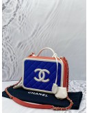 CHANEL FILIGREE VANITY CASE QUILTED CAVIAR LEATHER BAG