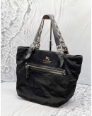 BURBERRY BLUE LABEL NYLON LEATHER TOTE BAG