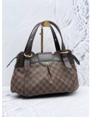 LOUIS VUITTON SISTINA PM DAMIER EBENE CANVAS SHOULDER BAG