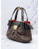 LOUIS VUITTON SISTINA PM DAMIER EBENE CANVAS SHOULDER BAG