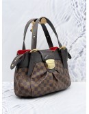 LOUIS VUITTON SISTINA PM DAMIER EBENE CANVAS SHOULDER BAG