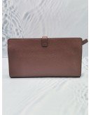 AIGNER CYBILL BANKNOTE BROWN LEATHER CLUTCH