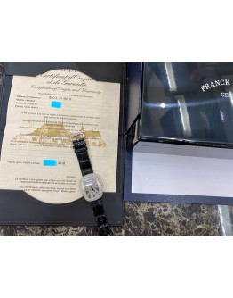 (UNUSED) FRANCK MULLER GENEVE GALET BEZEL DIAMONDS DIAL DIAMONDS REF 3002 M QZ R 34MM QUARTZ YEAR 2018 WATCH -FULL SET-