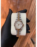 ROLEX LADY DATEJUST REF 69173 HALF 18K YELLOW GOLD DIAMOND DIAL 26MM AUTOMATIC WATCH -FULL SET-