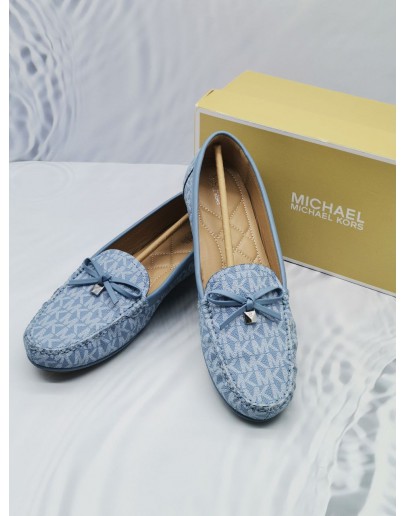 MICHAEL KORS JULIETTE LOGO LOAFER WITH SIGNATURE PRINT CANVAS