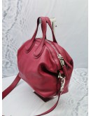 GIVENCHY SMALL NIGHTINGALE BURGUNDY CROSSBODY BAG WITH REMOVABLE STRAP