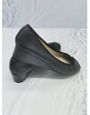 REPETTO CAMILLE BLACK LEATHER BALLETS FLATS SIZE 40 1/2