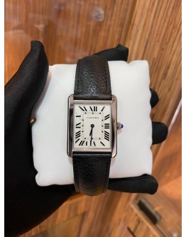 CARTIER TANK SOLO LM REF W5200003 27.4MM QUARTZ YEAR 2018 WATCH (JUST SERVICED IN 2022) -FULL SET-