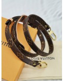 LOUIS VUITTON BROWN MONOGRAM CANVAS ADJUSTABLE SHOULDER STRAP 16MM -FULL SET-