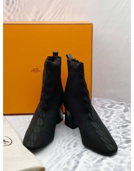 HERMES WOMEN’S SHOES VOLVER 60 BOOTS BOOTIE BLACK