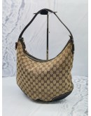 GUCCI PRINCY SEMI GG CANVAS HOBO SHOULDER BAG