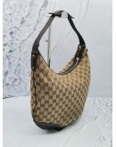 GUCCI PRINCY SEMI GG CANVAS HOBO SHOULDER BAG