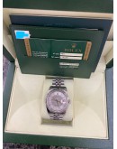 ROLEX OYSTER PERPETUAL DATEJUST HALF 750 WHITE GOLD REF 116234 36MM AUTOMATIC YEAR 2013 WATCH -FULL SET-