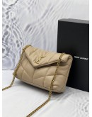 (BRAND NEW) 2022 YSL YVES SAINT LAURENT TOY PUFFER QUILTED LAMBSKIN LEATHER CROSSBODY BAG -FULL SET-