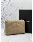 (BRAND NEW) 2022 YSL YVES SAINT LAURENT TOY PUFFER QUILTED LAMBSKIN LEATHER CROSSBODY BAG -FULL SET-