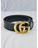 GUCCI GG MARMONT BLACK LEATHER BELT SIZE 105/42 -FULL SET-