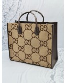 GUCCI GG CANVAS JUMBO TOTE BAG GOLD HARDWARE -FULL SET-