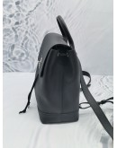 LOUIS VUITTON LOCKME BACKPACK IN BLACK CALFSKIN LEATHER SILVER HARDWARE 